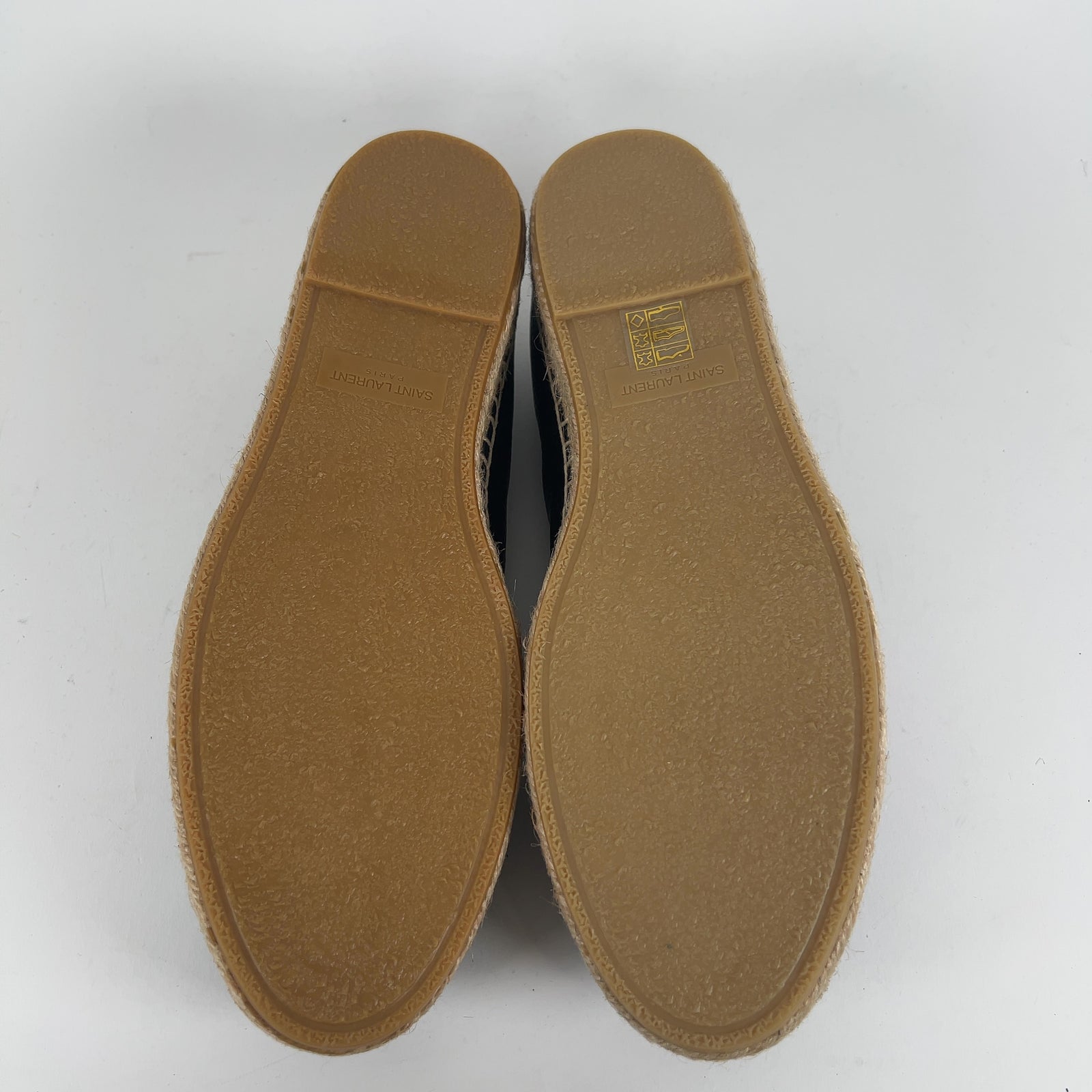 Saint Laurent 'YSL' Stitched Logo Espadrilles