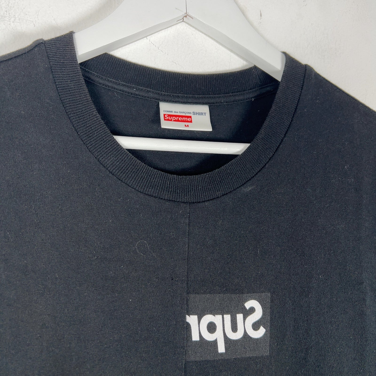 Supreme x Comme Des Garcons Split Box Logo Graphic T-Shirt