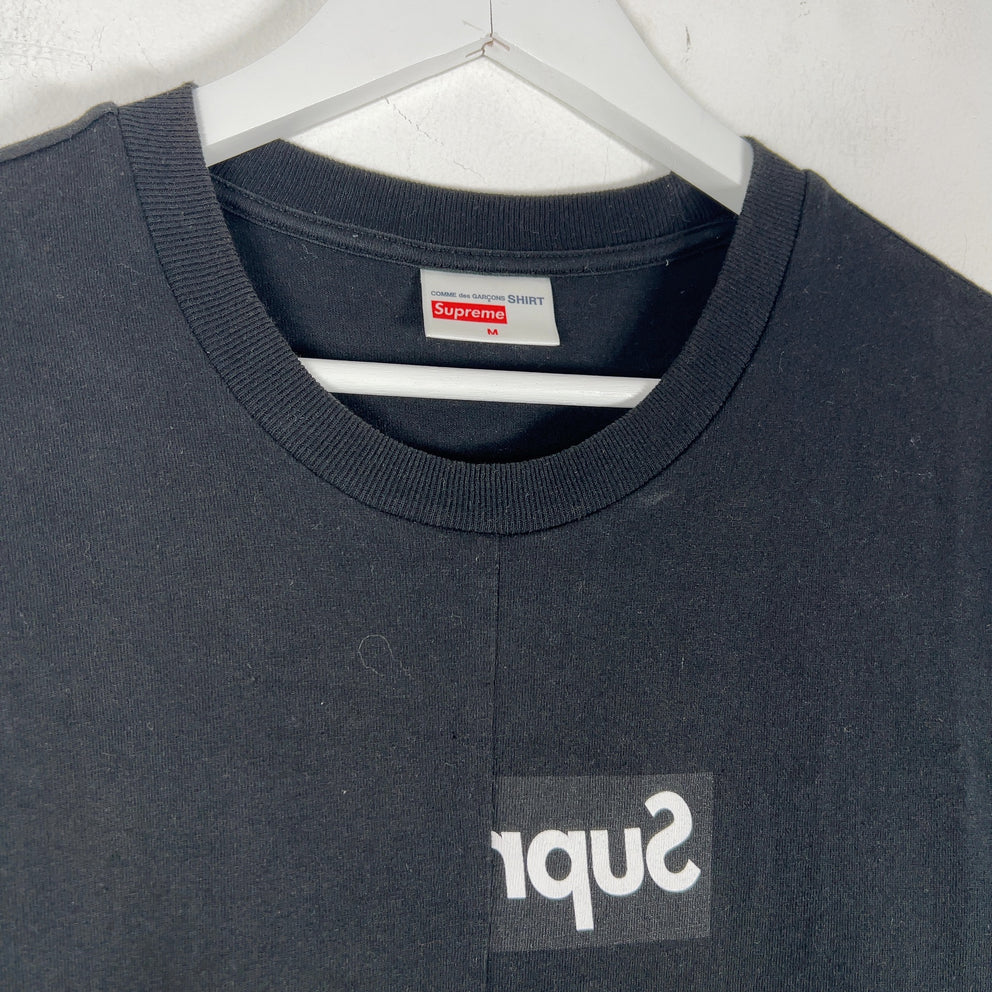 Supreme x Comme Des Garcons Split Box Logo Graphic T-Shirt