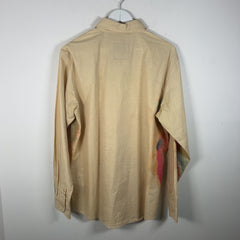 KidSuper Watercolor Face Graphic Button-Up Shirt