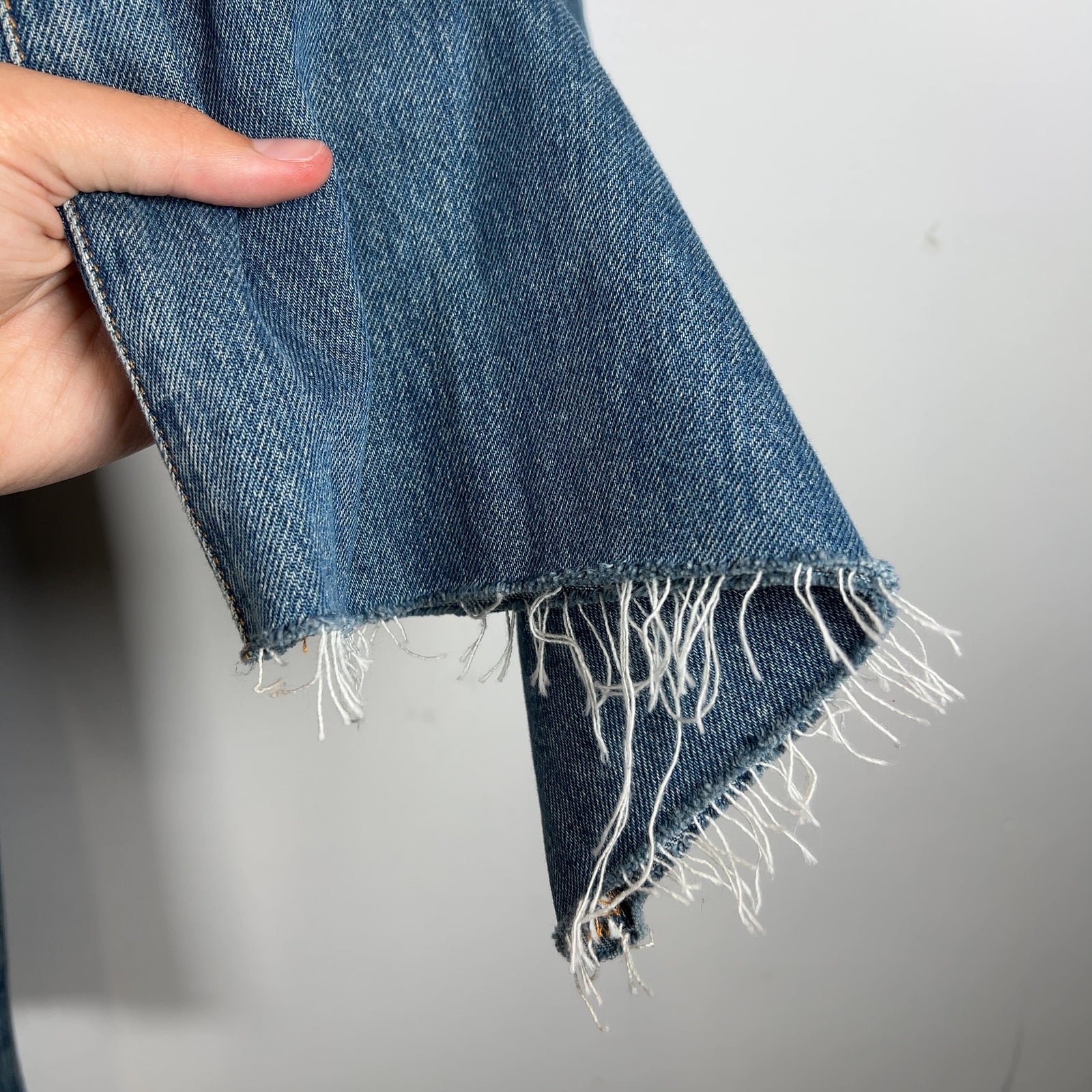 The Row Cut Denim Shorts