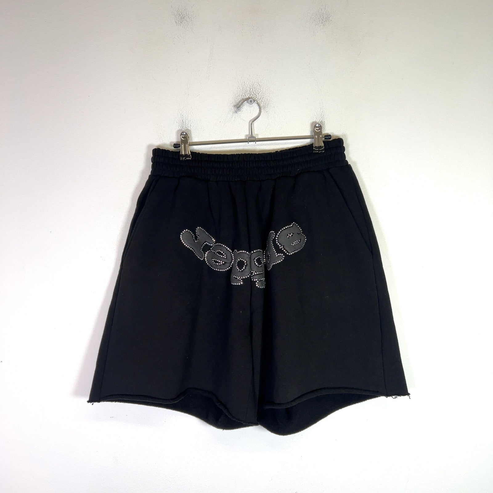 Sp5der OG Web V2 Rhinestone Sweat Shorts