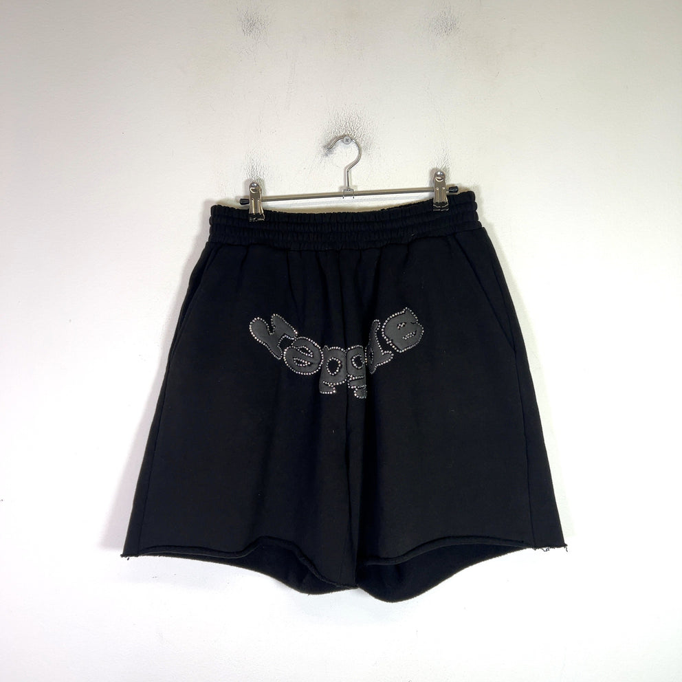 Sp5der OG Web V2 Rhinestone Sweat Shorts