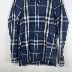 Burberry Blue Check Shirt