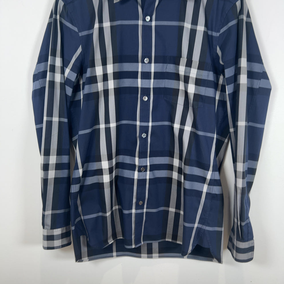 Burberry Blue Check Shirt