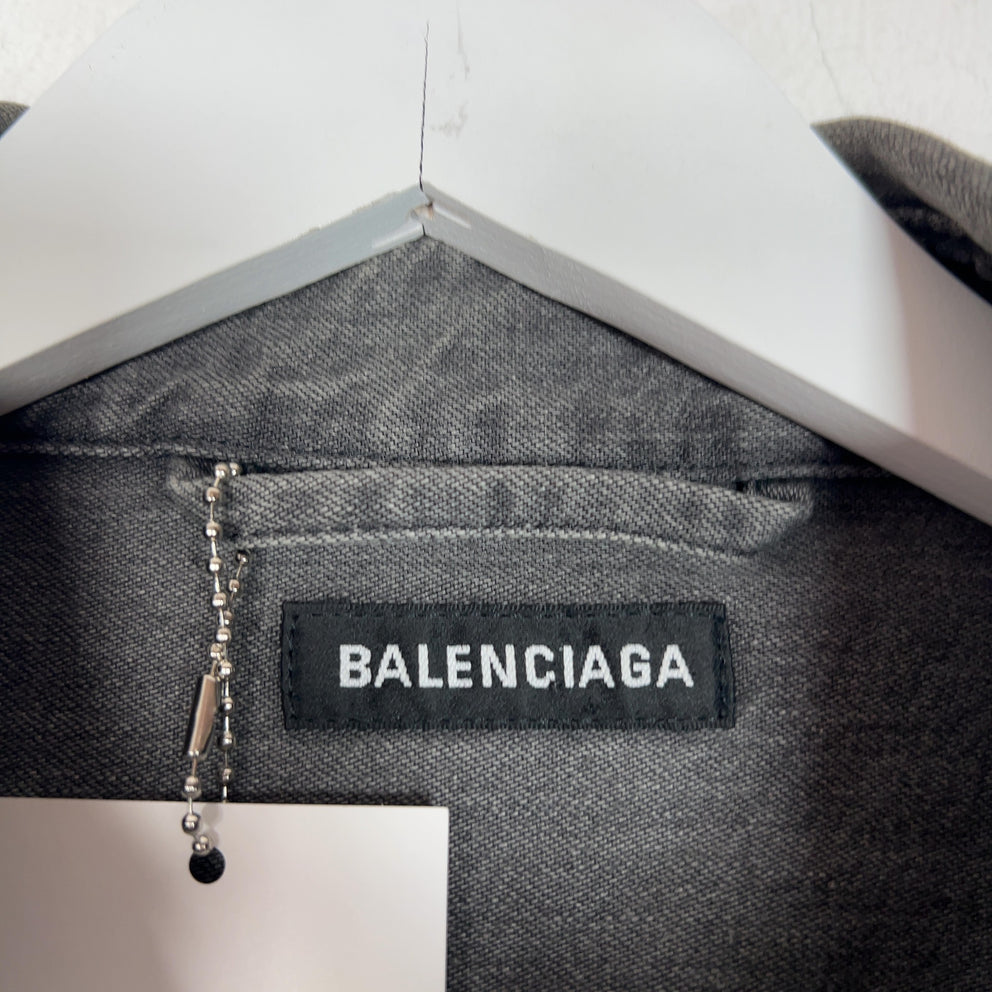Balenciaga Double Layer Flannel Jacket