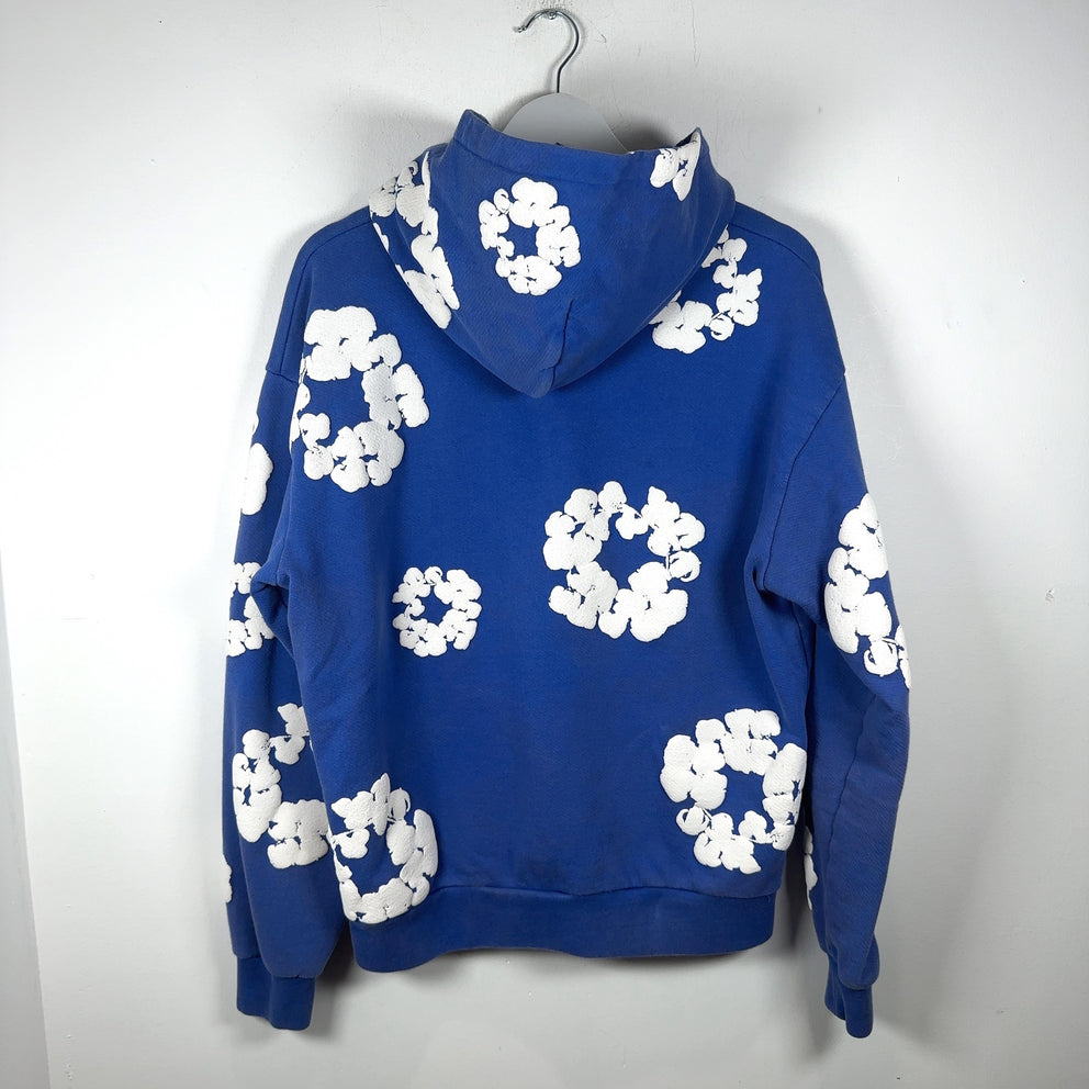 Denim Tears Blue Cotton Wreath Hoodie