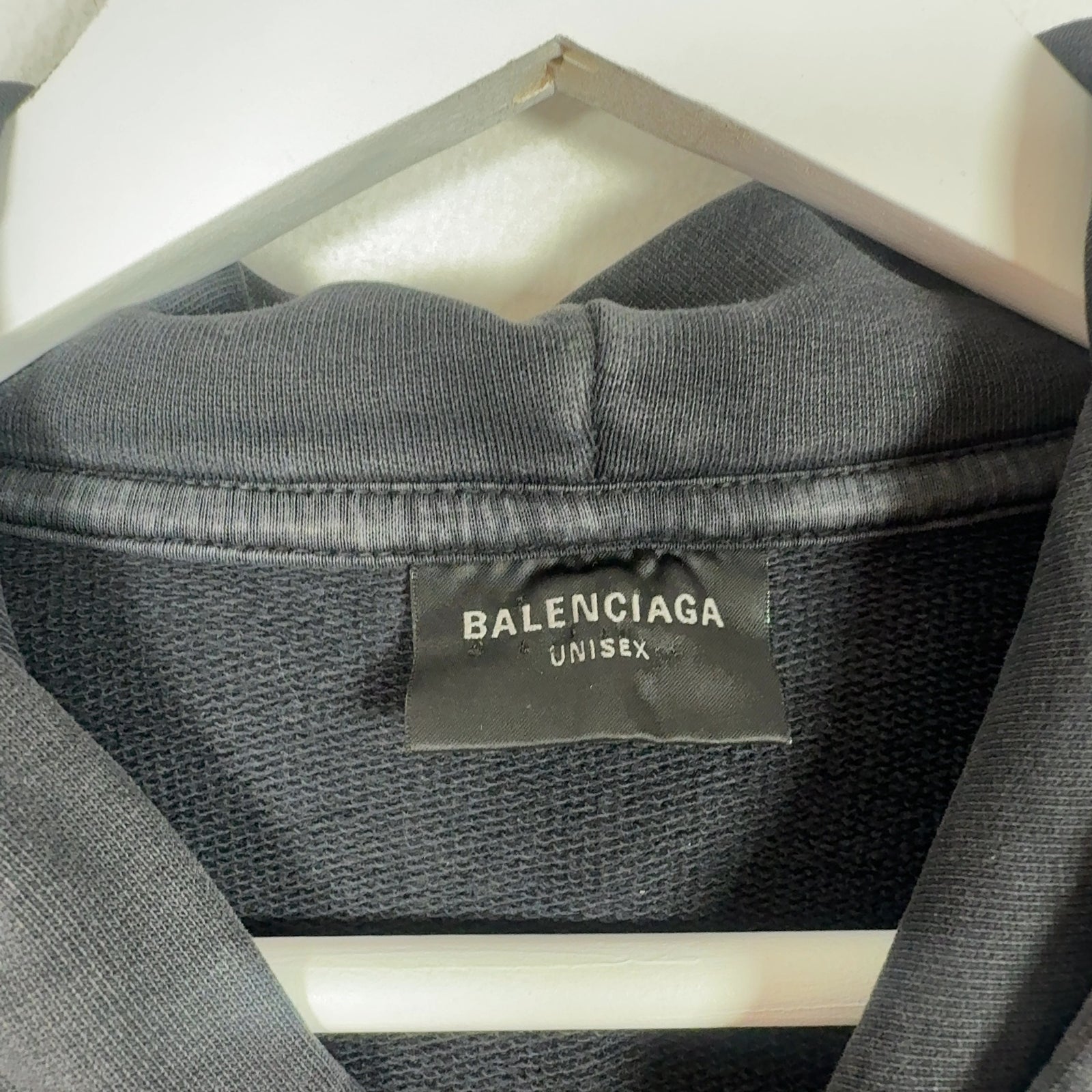 Balenciaga Embroidered Logo Sleeve Hoodie