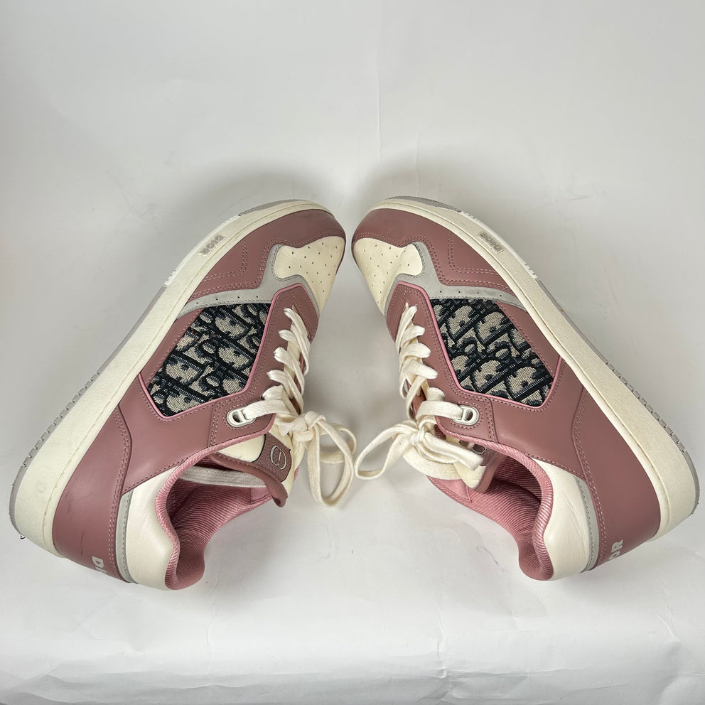 Dior B27 Pink/Cream Oblique Sneaker Size 45