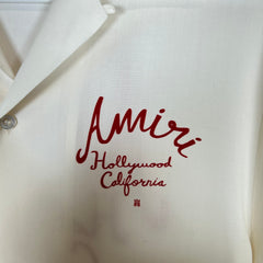 Amiri Cream Hollywood Camp Shirt Size M