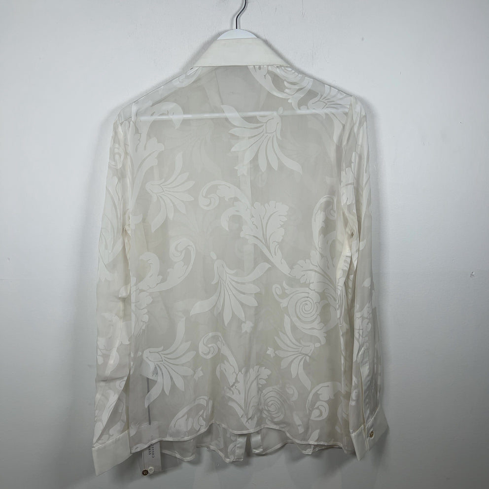Versace Silk Floral Button-Up Shirt