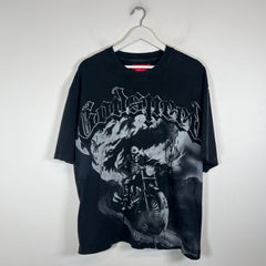 Godspeed Black Skeleton Motorcycle T-Shirt Size L