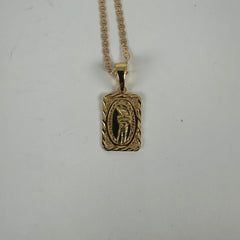 Her Children Torch Frame 18k Plated Gold Pendent