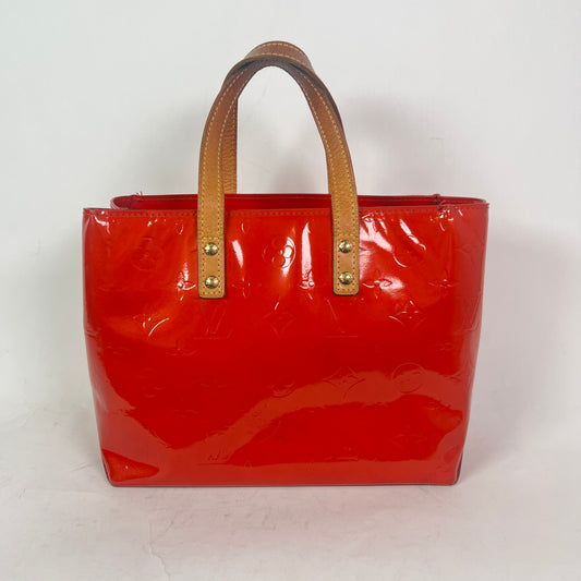 Louis Vuitton Red Monogram Vernis Reade PM Handbag