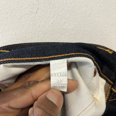 Evisu 2008  Multi-Pocket Indigo Raw Denim Size 32