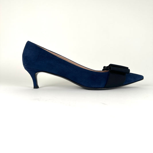 Miu Miu Bue Suede Kitten Heel Size 40
