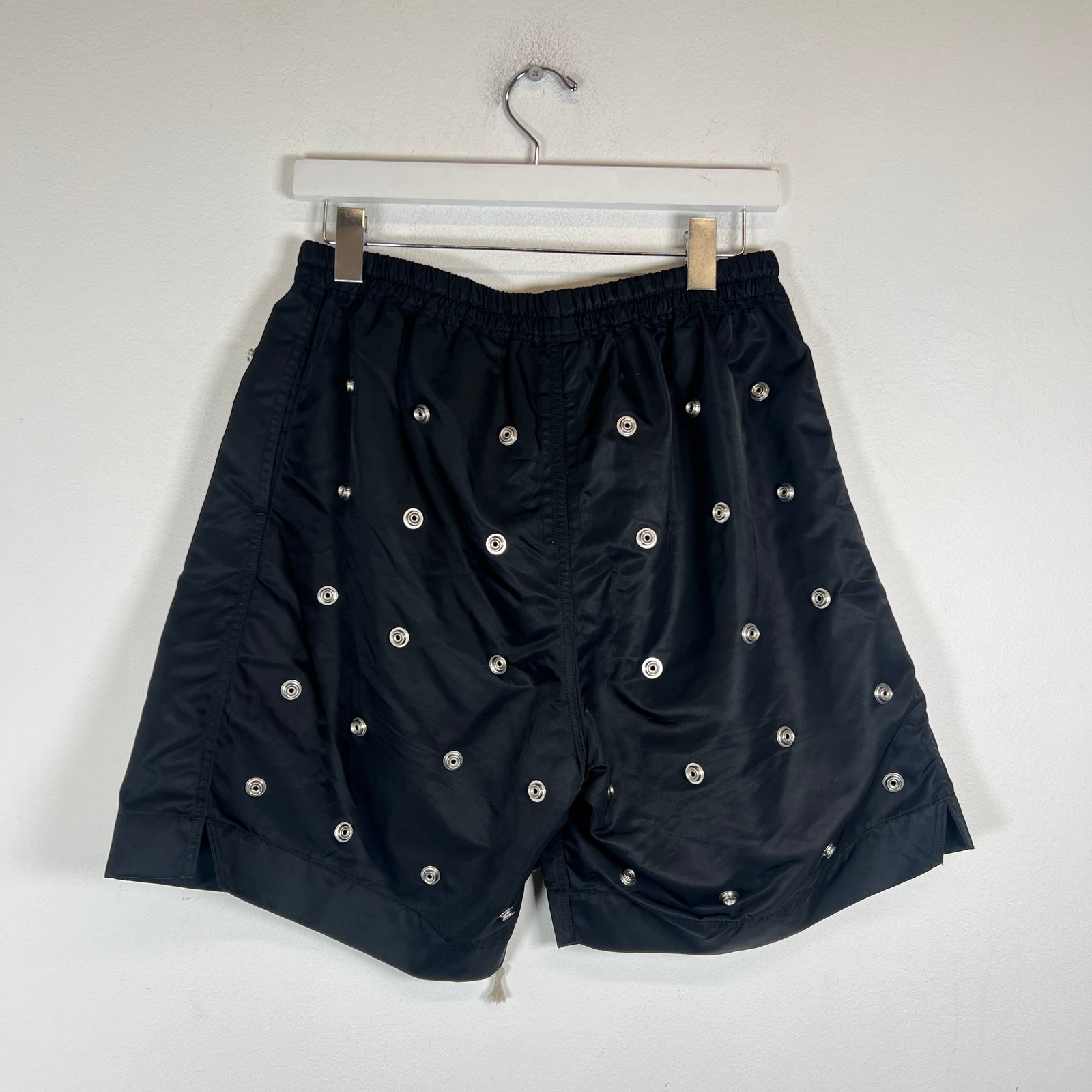 Rick Owens Drkshdw Black Press-Stud Shorts Size M