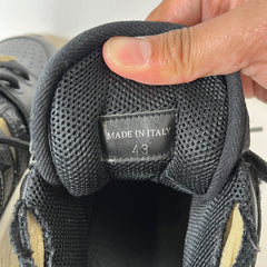 Maison Margiela Black/Gold Retro Fit Sneaker Size 43