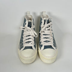 Amiri Grey Paisley MA Court High-Top Sneaker Size 43