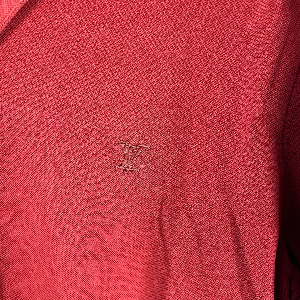 Louis Vutton Red Logo Polo Size XXL