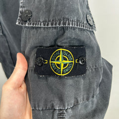 Stone Island Black Washed Cargo Pants Size 30