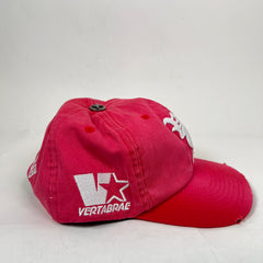 Vertabrae Washed Red Vintage Logo Snapback