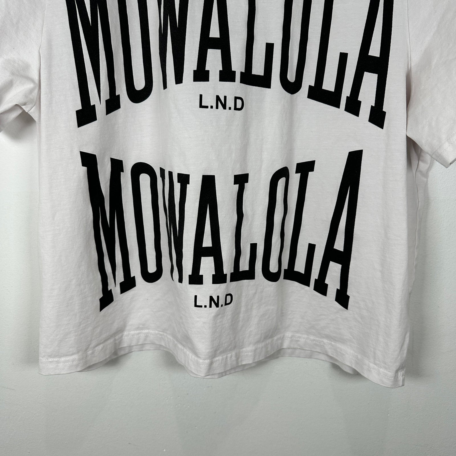 Mowalola White 'Double Sweat' T-Shirt Size M