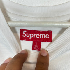 Supreme White Old English T-Shirt Size L
