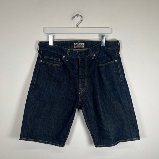 A Bathing Ape Blue Jean Shorts Size M