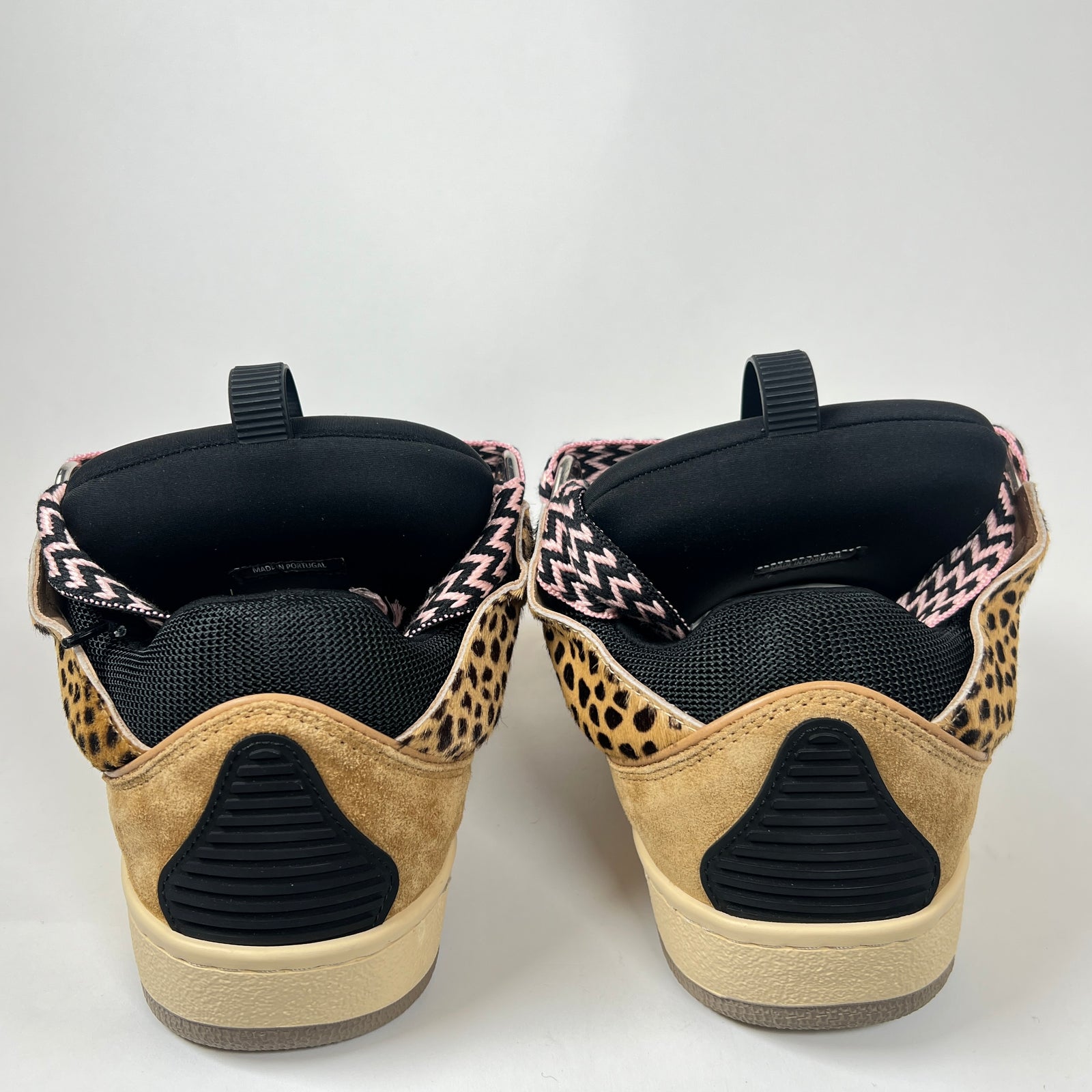 Lanvin x A Ma Maniere Cheetah Curb Sneaker Size 46
