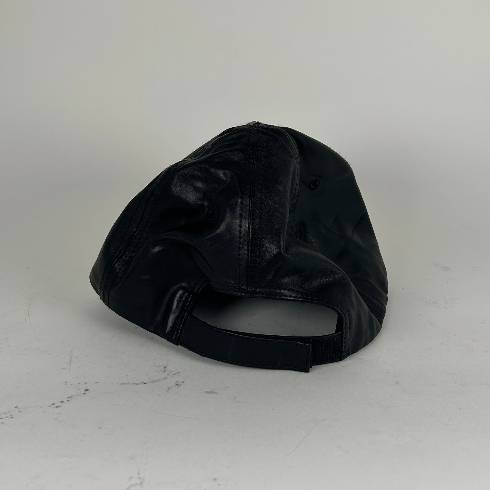 Balenciaga Leather Logo Visor Rim Cap Hat Size L