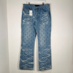 Who Decides War Blue 'Thread Plate' Denim Jeans Size 36