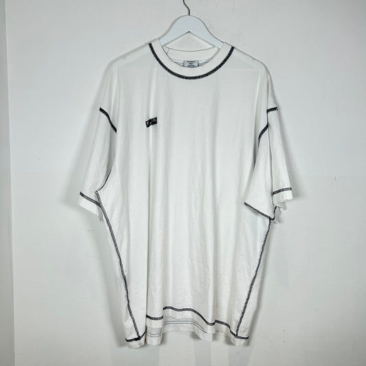 Vetements White Inside Out Logo T-Shirt Size M