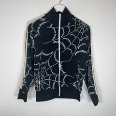 Palm Angels Black Spiderweb Track Jacket Size S