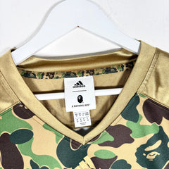 Bape Camo/Gold '93' Football Jersey Size M