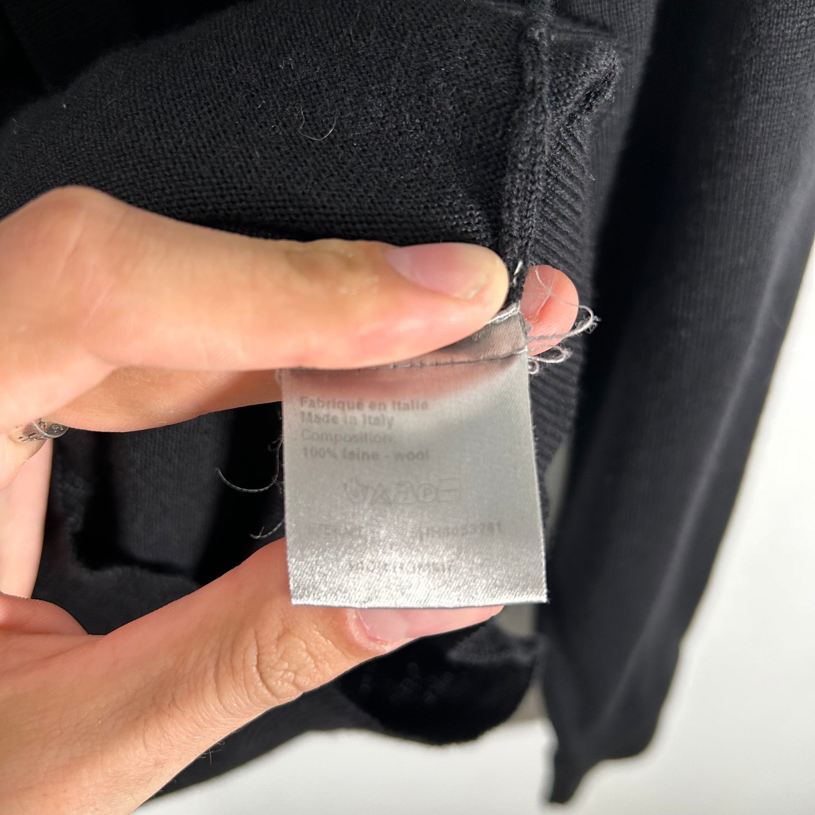 Dior Black FW03 Turtleneck Size S