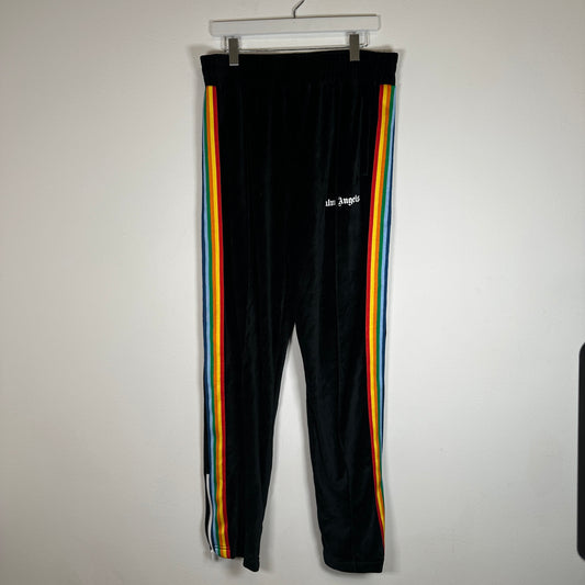 Palm Angels Rainbow Chenille Track Pants Size 2XL