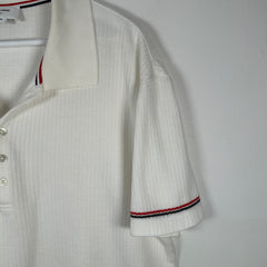 Thom Browne White Knit Polo Size 5