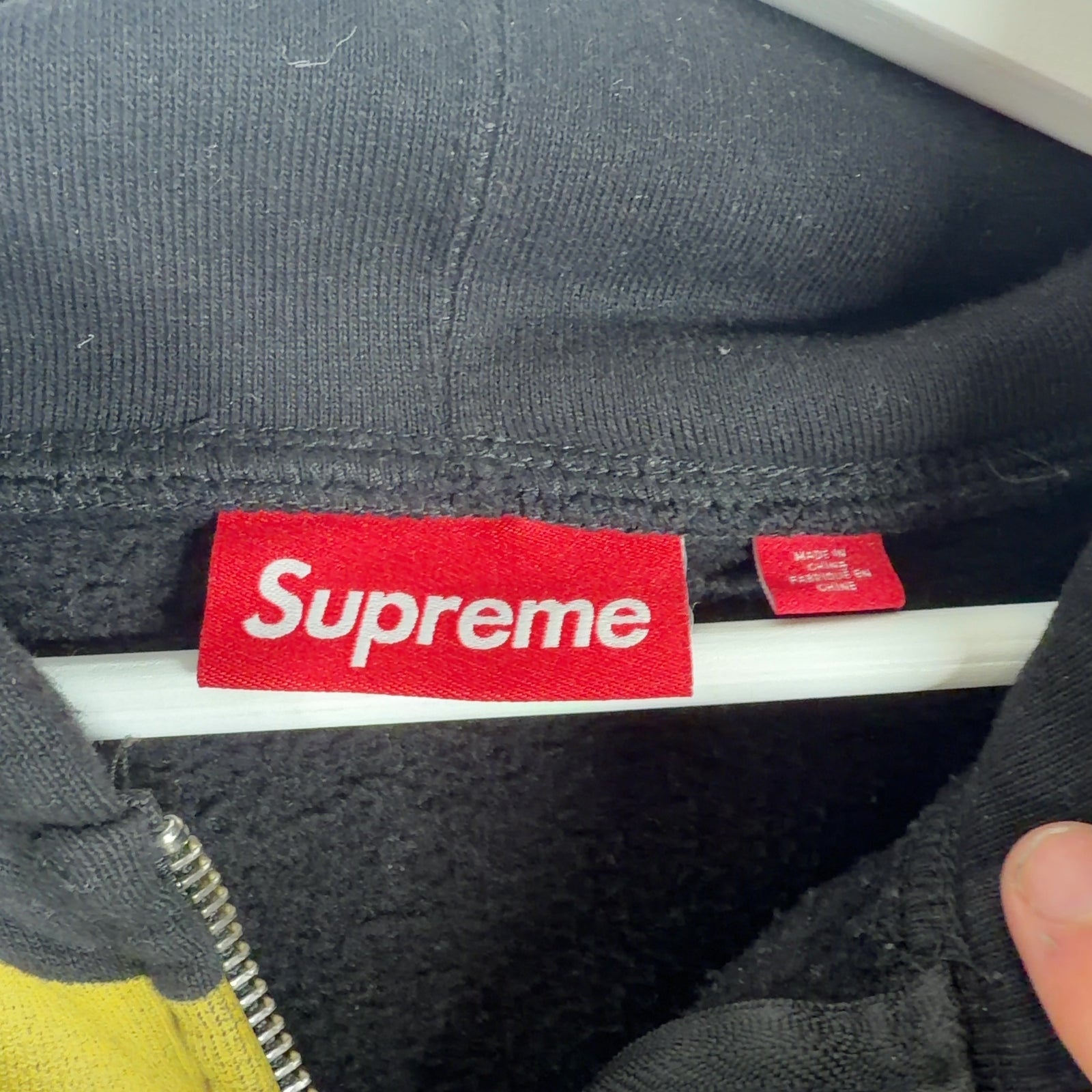 Supreme Black ‘Knowledge’ Coligate Hoodie