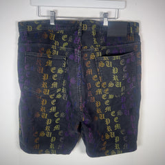 Supreme Gradient Old English Logo Denim Shorts