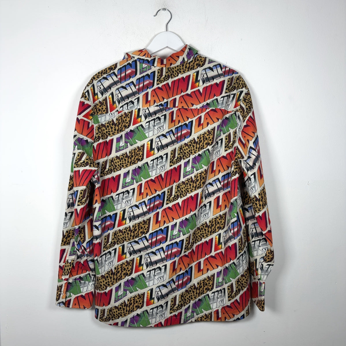 Lanvin Multi Print Logo Button Up Shirt