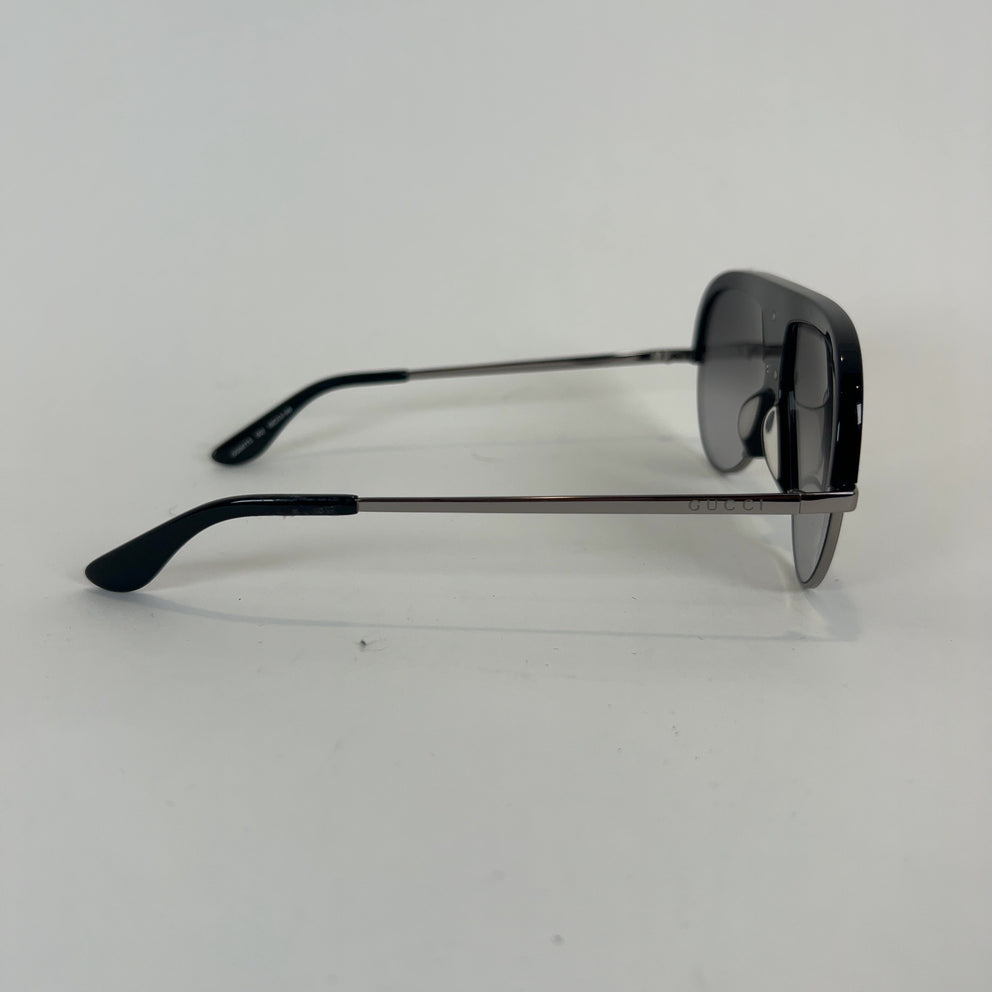 Gucci Gold 'GG' Stone Aviator Sunglasses