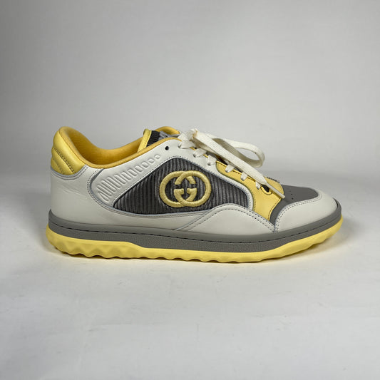 Gucci Mac80 Yellow Leather Sneakers Size 39.5