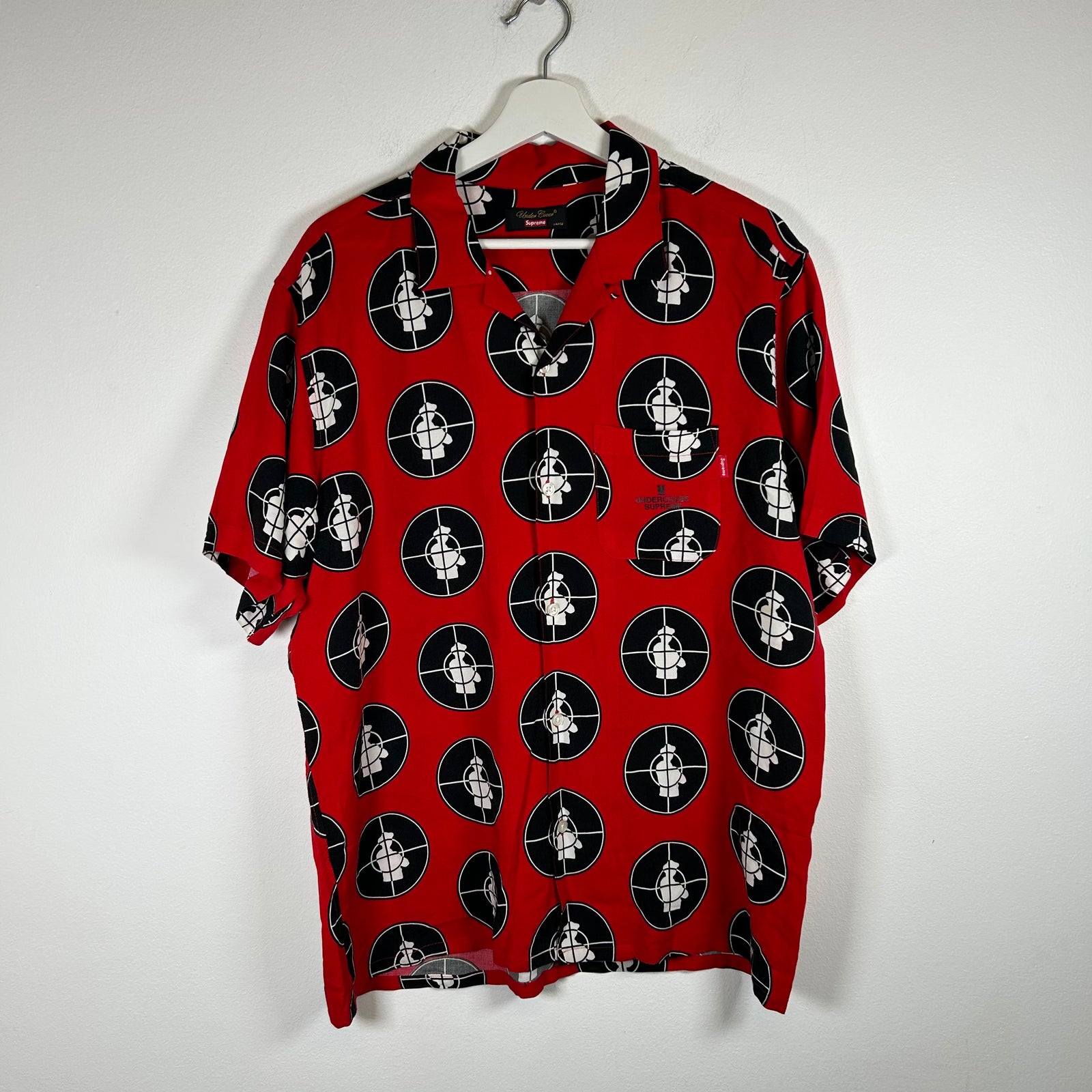 Supreme x Undercover Red Target Button Up Size L