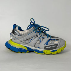 Balenciaga Grey/Blue Track Sneakers Sz 42