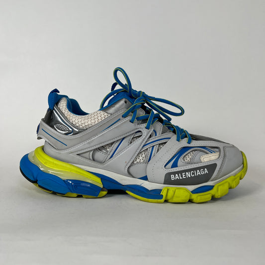 Balenciaga Grey/Blue Track Sneakers Sz 42