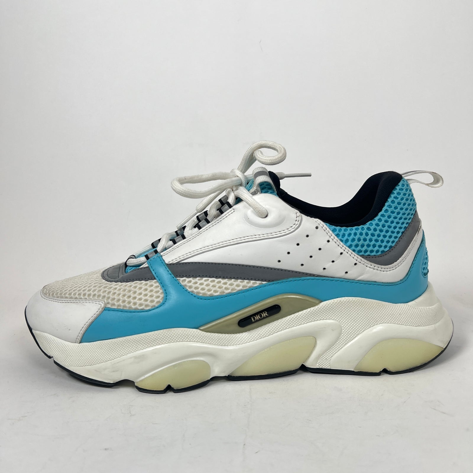 Dior B22 White/Light Blue Sneaker Size 45