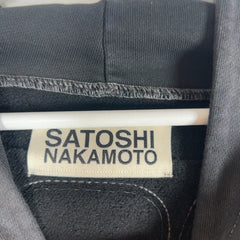Satoshi Nakamoto Enduro Padded Spell Out Logo Hoodie