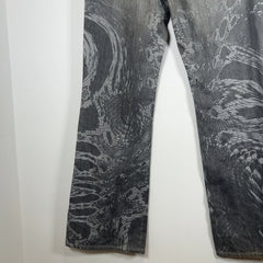Robert Cavalli Just Cavalli Serpent Pattern Jeans