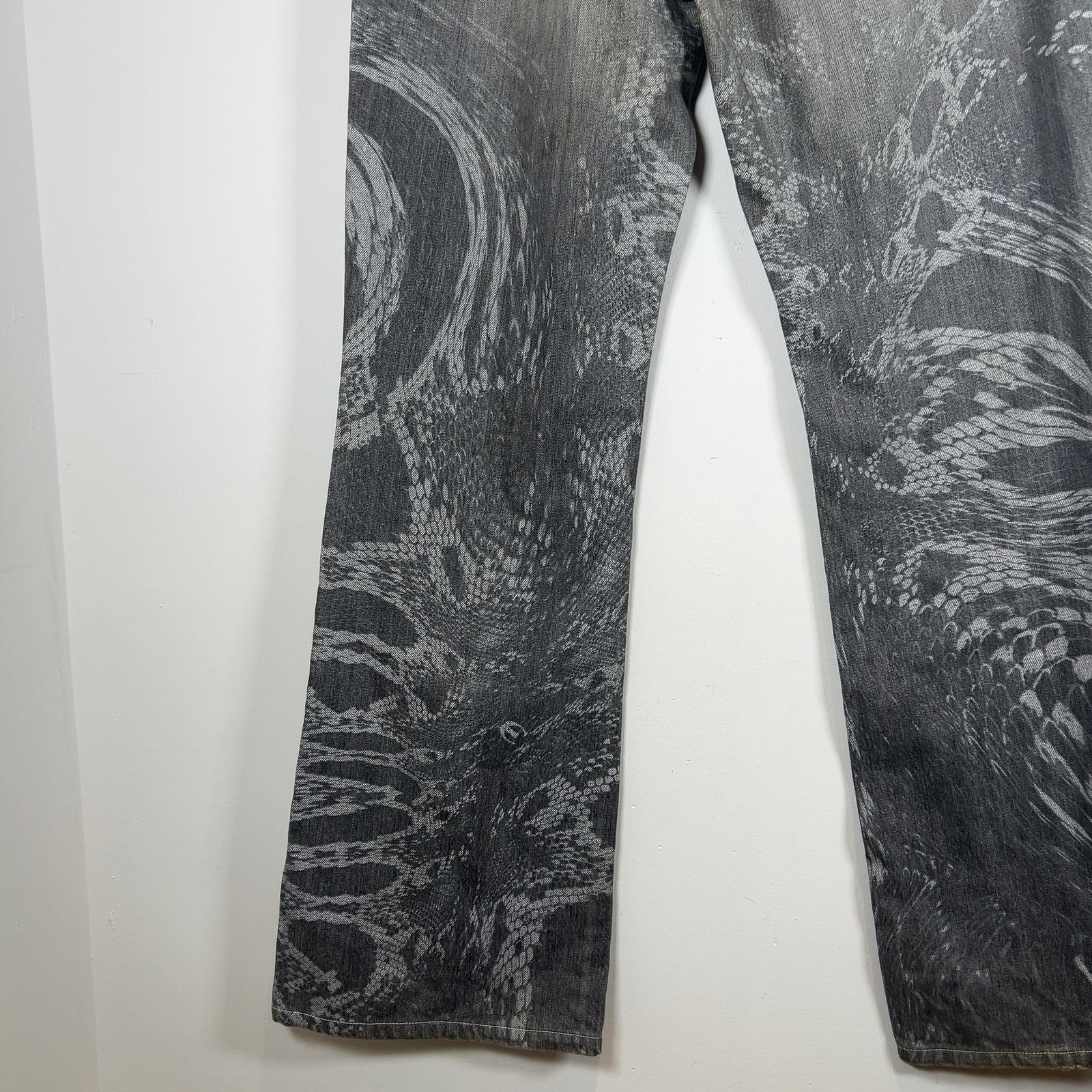 Robert Cavalli Just Cavalli Serpent Pattern Jeans